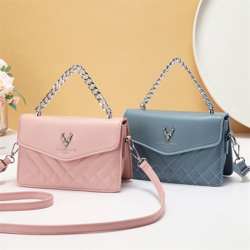 Quilted Mini Shoulder Bag - Retro Waterproof Chain Handbag – Minimal Elegance | The Simple Co – Bags & Accessories, minimalist style, quiet luxury aesthetic, modern essential – The Simple Co.