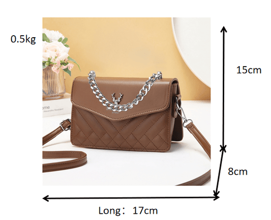 Quilted Mini Shoulder Bag - Retro Waterproof Chain Handbag – Minimal Elegance | The Simple Co – Bags & Accessories, minimalist style, quiet luxury aesthetic, modern essential – The Simple Co.