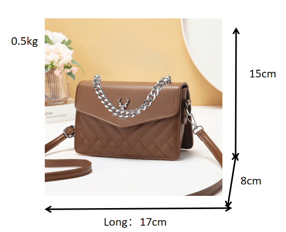 Quilted Mini Shoulder Bag - Retro Waterproof Chain Handbag – Minimal Elegance | The Simple Co – Bags & Accessories, minimalist style, quiet luxury aesthetic, modern essential – The Simple Co.