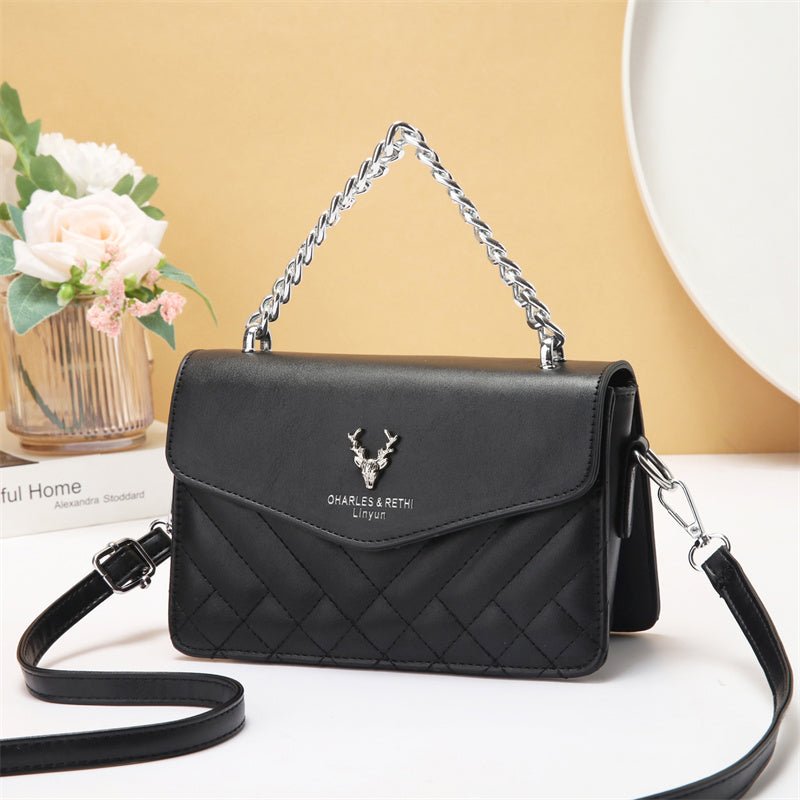 Quilted Mini Shoulder Bag - Retro Waterproof Chain Handbag – Minimal Elegance | The Simple Co – Bags & Accessories, minimalist style, quiet luxury aesthetic, modern essential – The Simple Co.