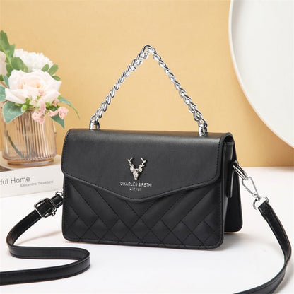 Quilted Mini Shoulder Bag - Retro Waterproof Chain Handbag – Minimal Elegance | The Simple Co – Bags & Accessories, minimalist style, quiet luxury aesthetic, modern essential – The Simple Co.