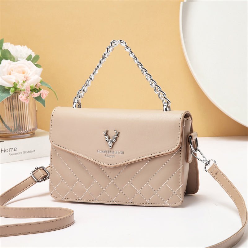 Quilted Mini Shoulder Bag - Retro Waterproof Chain Handbag – Minimal Elegance | The Simple Co – Bags & Accessories, minimalist style, quiet luxury aesthetic, modern essential – The Simple Co.