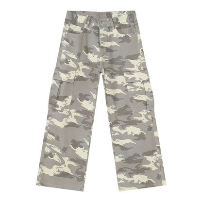 Retro Camo Cargo Denim Jeans with Big Pockets for Men – Minimal Elegance | The Simple Co – Men’s Bottoms, minimalist style, quiet luxury aesthetic, modern essential – The Simple Co.