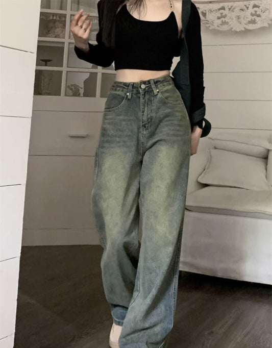 Retro Washed Jeans – Minimal Elegance | The Simple Co – Practical cottage, minimalist style, quiet luxury aesthetic, modern essential – The Simple Co.