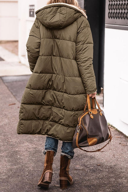 Reversible Hooded Long Coat – Minimal Elegance | The Simple Co – Apparel & Accessories > Clothing > Outerwear > Coats & Jackets, minimalist style, quiet luxury aesthetic, modern essential – The Simple Co.