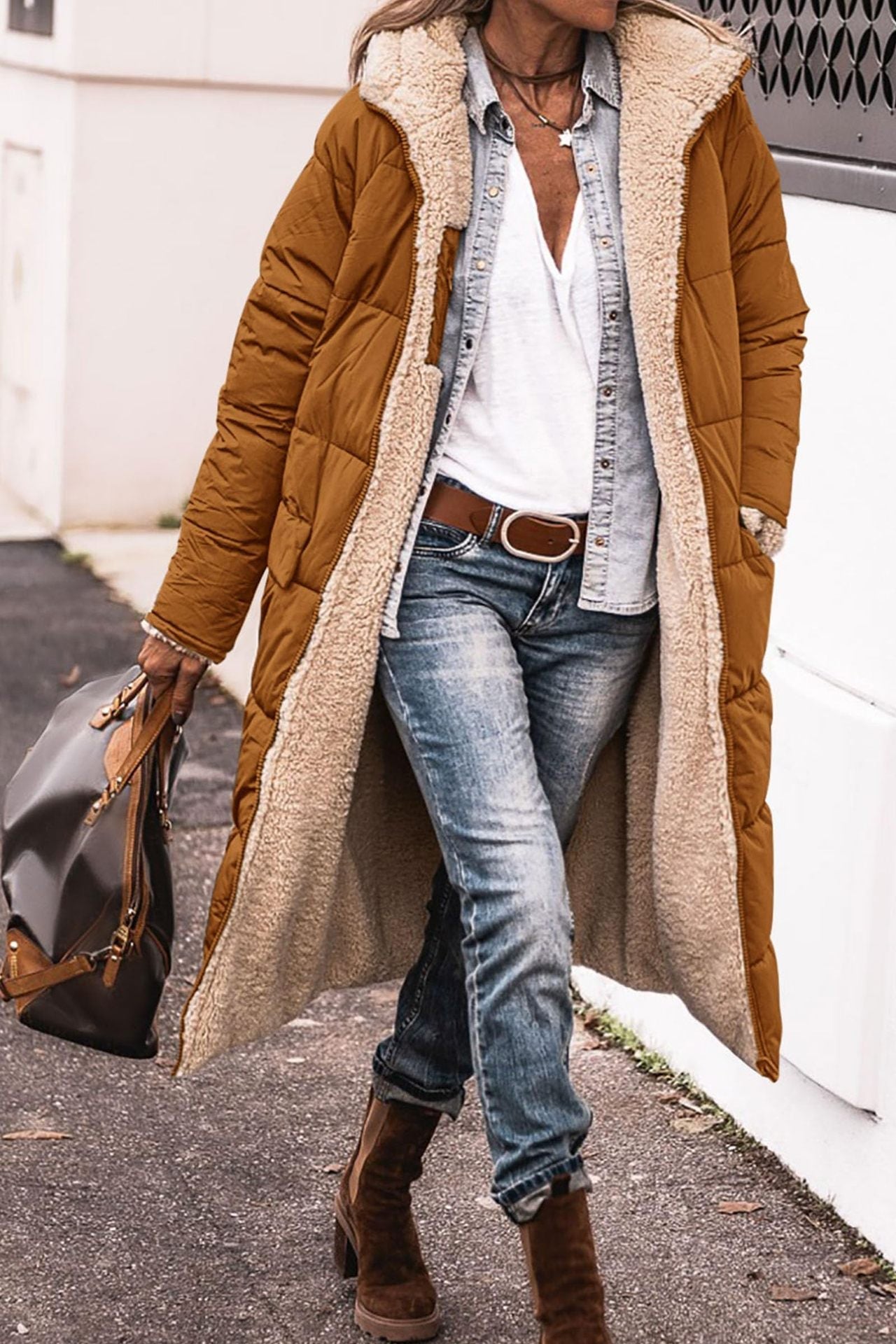 Reversible Hooded Long Coat – Minimal Elegance | The Simple Co – Apparel & Accessories > Clothing > Outerwear > Coats & Jackets, minimalist style, quiet luxury aesthetic, modern essential – The Simple Co.