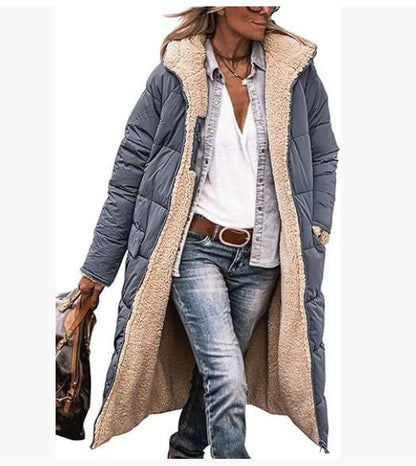 Reversible Hooded Long Coat – Minimal Elegance | The Simple Co – Apparel & Accessories > Clothing > Outerwear > Coats & Jackets, minimalist style, quiet luxury aesthetic, modern essential – The Simple Co.