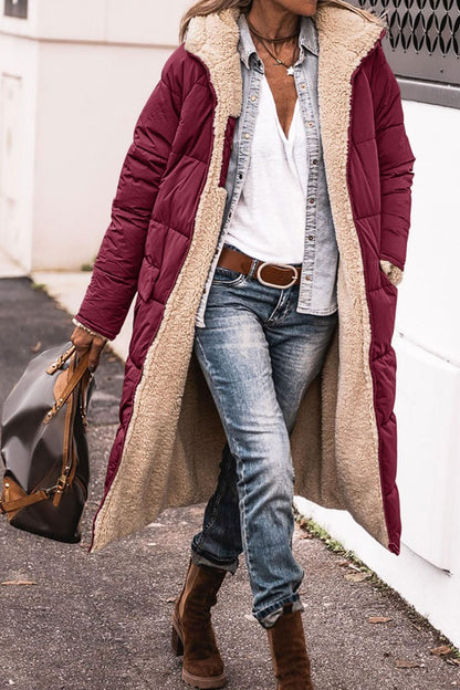 Reversible Hooded Long Coat – Minimal Elegance | The Simple Co – Apparel & Accessories > Clothing > Outerwear > Coats & Jackets, minimalist style, quiet luxury aesthetic, modern essential – The Simple Co.