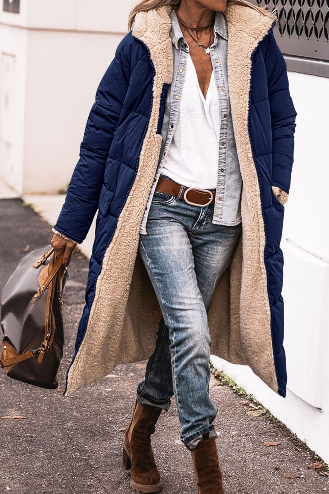 Reversible Hooded Long Coat – Minimal Elegance | The Simple Co – Apparel & Accessories > Clothing > Outerwear > Coats & Jackets, minimalist style, quiet luxury aesthetic, modern essential – The Simple Co.