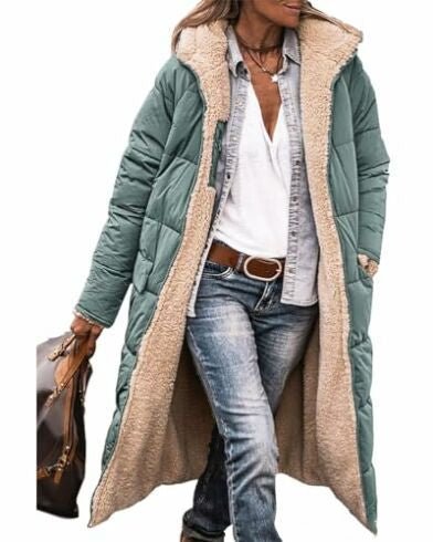 Reversible Hooded Long Coat – Minimal Elegance | The Simple Co – Apparel & Accessories > Clothing > Outerwear > Coats & Jackets, minimalist style, quiet luxury aesthetic, modern essential – The Simple Co.