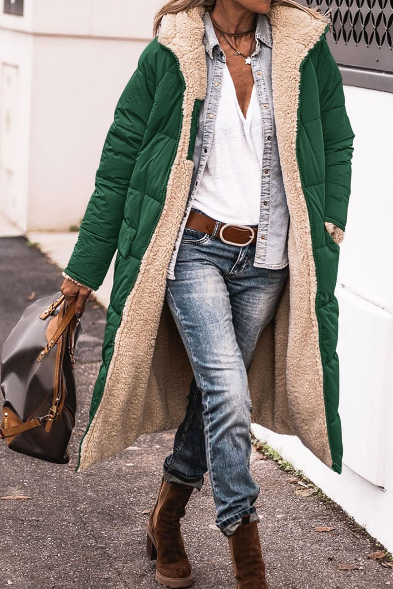 Reversible Hooded Long Coat – Minimal Elegance | The Simple Co – Apparel & Accessories > Clothing > Outerwear > Coats & Jackets, minimalist style, quiet luxury aesthetic, modern essential – The Simple Co.