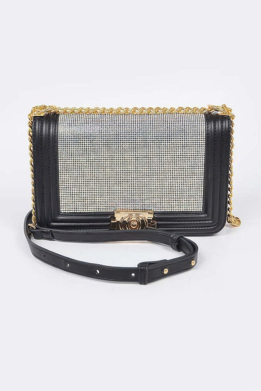 Rhinestone Crossbody Bag – , minimalist style, quiet luxury aesthetic, modern essential – The Simple Co.