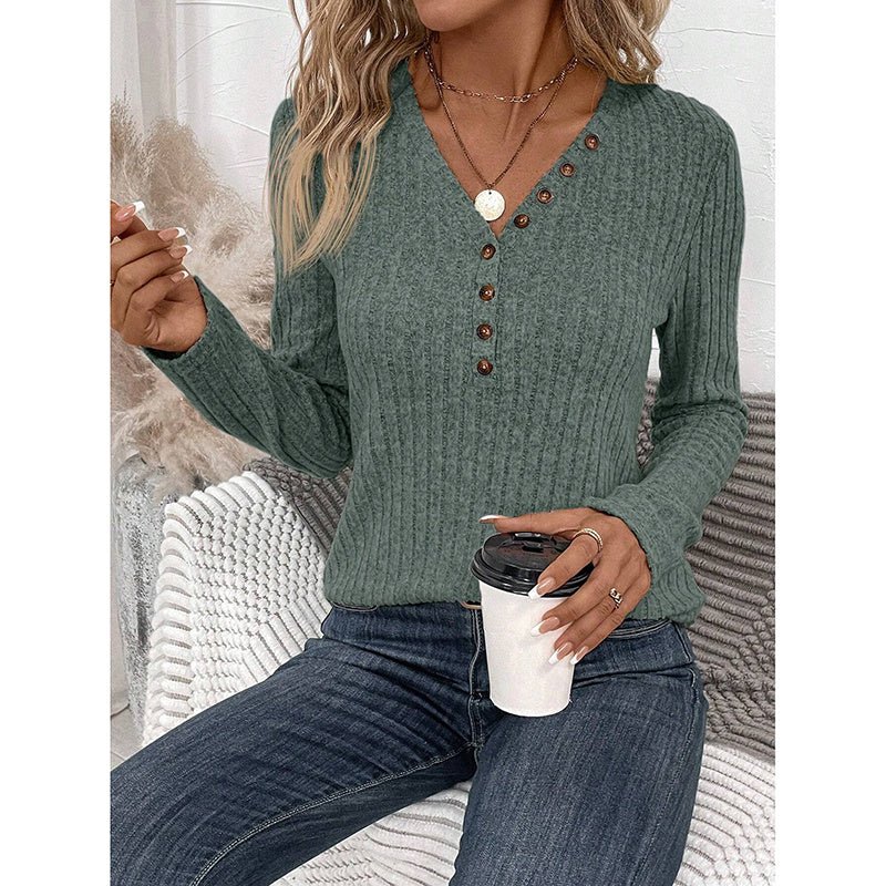 Ribbed Knit Tunic Shirt – Minimal Elegance | The Simple Co – Practical cottage, minimalist style, quiet luxury aesthetic, modern essential – The Simple Co.