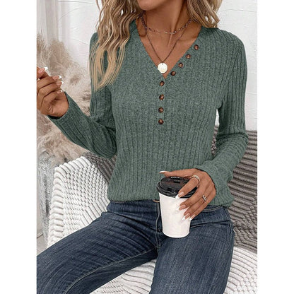Ribbed Knit Tunic Shirt – Minimal Elegance | The Simple Co – Practical cottage, minimalist style, quiet luxury aesthetic, modern essential – The Simple Co.