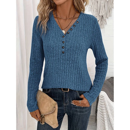 Ribbed Knit Tunic Shirt – Minimal Elegance | The Simple Co – Practical cottage, minimalist style, quiet luxury aesthetic, modern essential – The Simple Co.