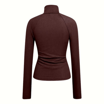 Ribbed Turtleneck Top – Minimal Elegance | The Simple Co – Practical cottage, minimalist style, quiet luxury aesthetic, modern essential – The Simple Co.