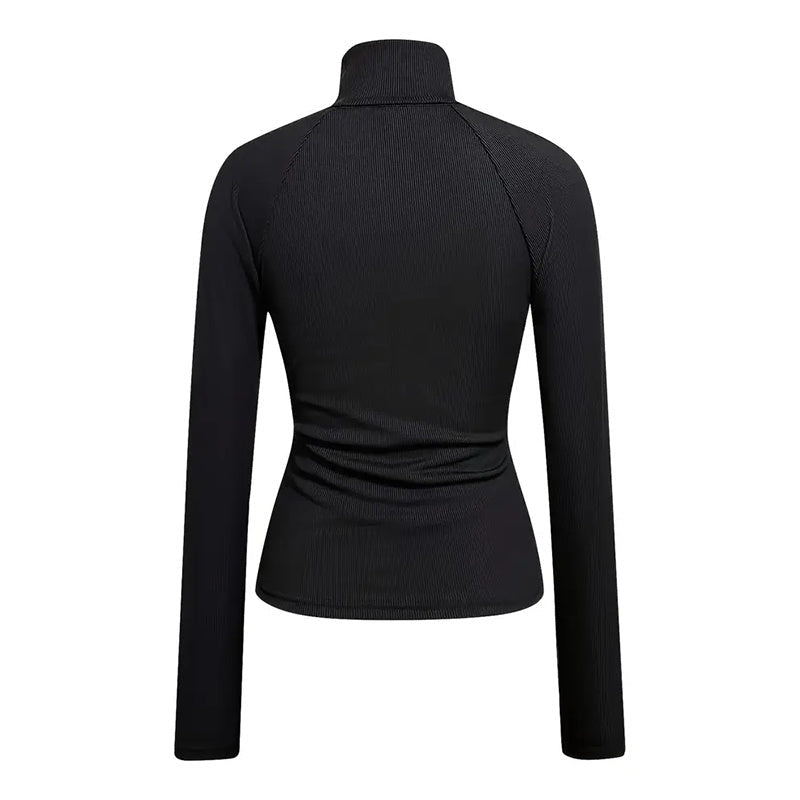 Ribbed Turtleneck Top – Minimal Elegance | The Simple Co – Practical cottage, minimalist style, quiet luxury aesthetic, modern essential – The Simple Co.
