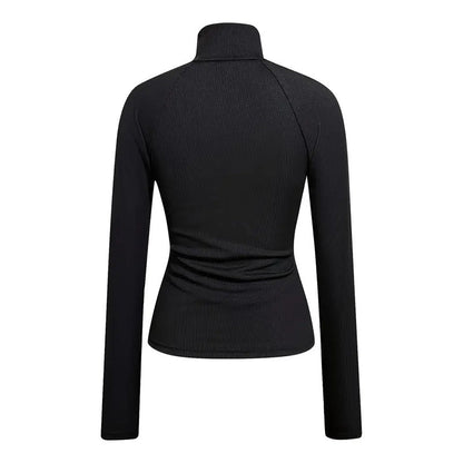 Ribbed Turtleneck Top – Minimal Elegance | The Simple Co – Practical cottage, minimalist style, quiet luxury aesthetic, modern essential – The Simple Co.