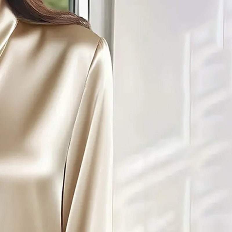 Ribbon Detail Blouse – Minimal Elegance | The Simple Co – Practical cottage, minimalist style, quiet luxury aesthetic, modern essential – The Simple Co.