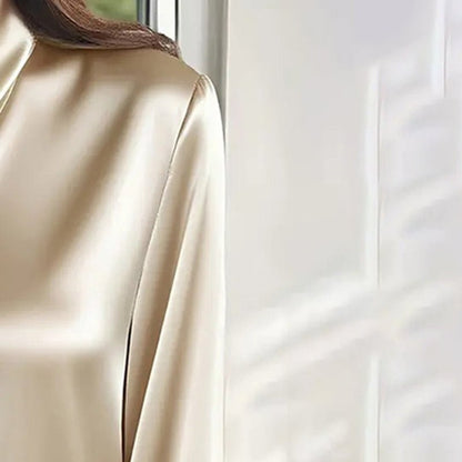 Ribbon Detail Blouse – Minimal Elegance | The Simple Co – Practical cottage, minimalist style, quiet luxury aesthetic, modern essential – The Simple Co.