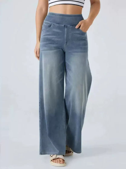 Slim - Fit Figure Flattering Jeans – Minimal Elegance | The Simple Co – Practical cottage, minimalist style, quiet luxury aesthetic, modern essential – The Simple Co.
