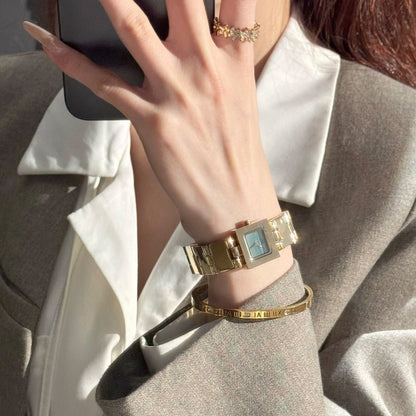 Small Square Watch Light Luxury Niche Fashionable Minimalis For Women – Minimal Elegance | The Simple Co – Practical cottage, minimalist style, quiet luxury aesthetic, modern essential – The Simple Co.