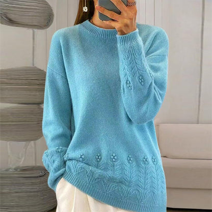 Solid Color 3D Floral Embroidered – Minimal Elegance | The Simple Co – Practical cottage, minimalist style, quiet luxury aesthetic, modern essential – The Simple Co.