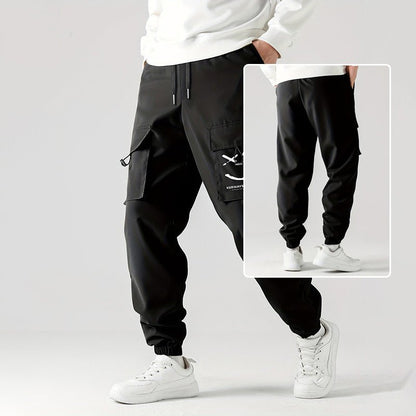 Straight Ankle Cargo Pants Wear - Resistant Casual Trousers – Minimal Elegance | The Simple Co – Men’s Bottoms, minimalist style, quiet luxury aesthetic, modern essential – The Simple Co.