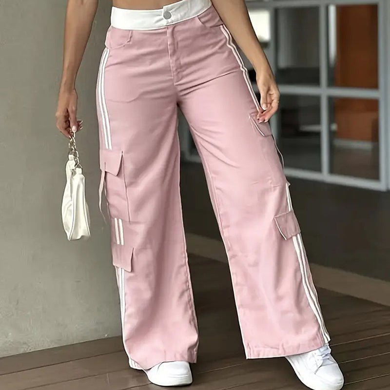 Striped Straight Leg Pants – Minimal Elegance | The Simple Co – Practical cottage, minimalist style, quiet luxury aesthetic, modern essential – The Simple Co.