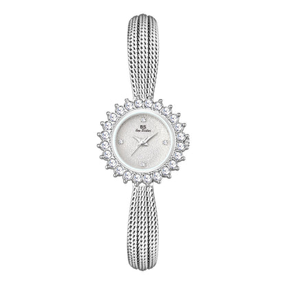 Sun - Patterned Gesang Flower Watch - Light Luxury – Minimal Elegance | The Simple Co – Women's Watches, minimalist style, quiet luxury aesthetic, modern essential – The Simple Co.