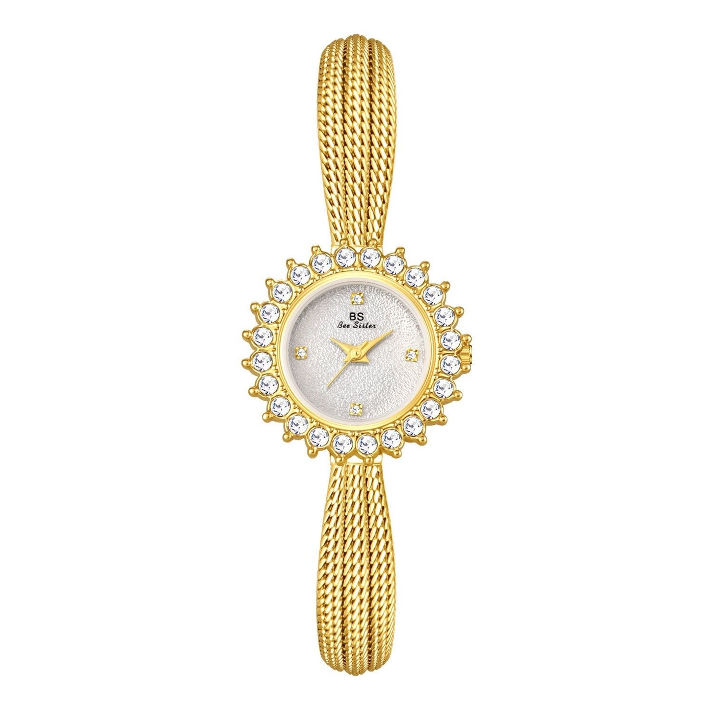 Sun - Patterned Gesang Flower Watch - Light Luxury – Minimal Elegance | The Simple Co – Women's Watches, minimalist style, quiet luxury aesthetic, modern essential – The Simple Co.