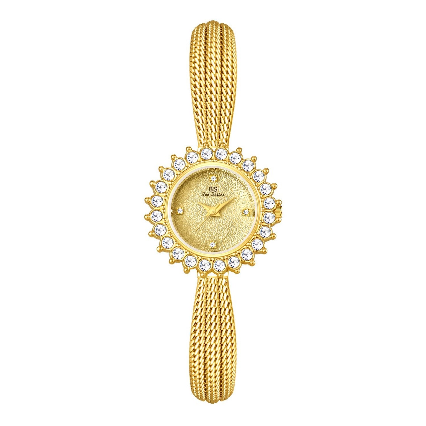 Sun - Patterned Gesang Flower Watch - Light Luxury – Minimal Elegance | The Simple Co – Women's Watches, minimalist style, quiet luxury aesthetic, modern essential – The Simple Co.