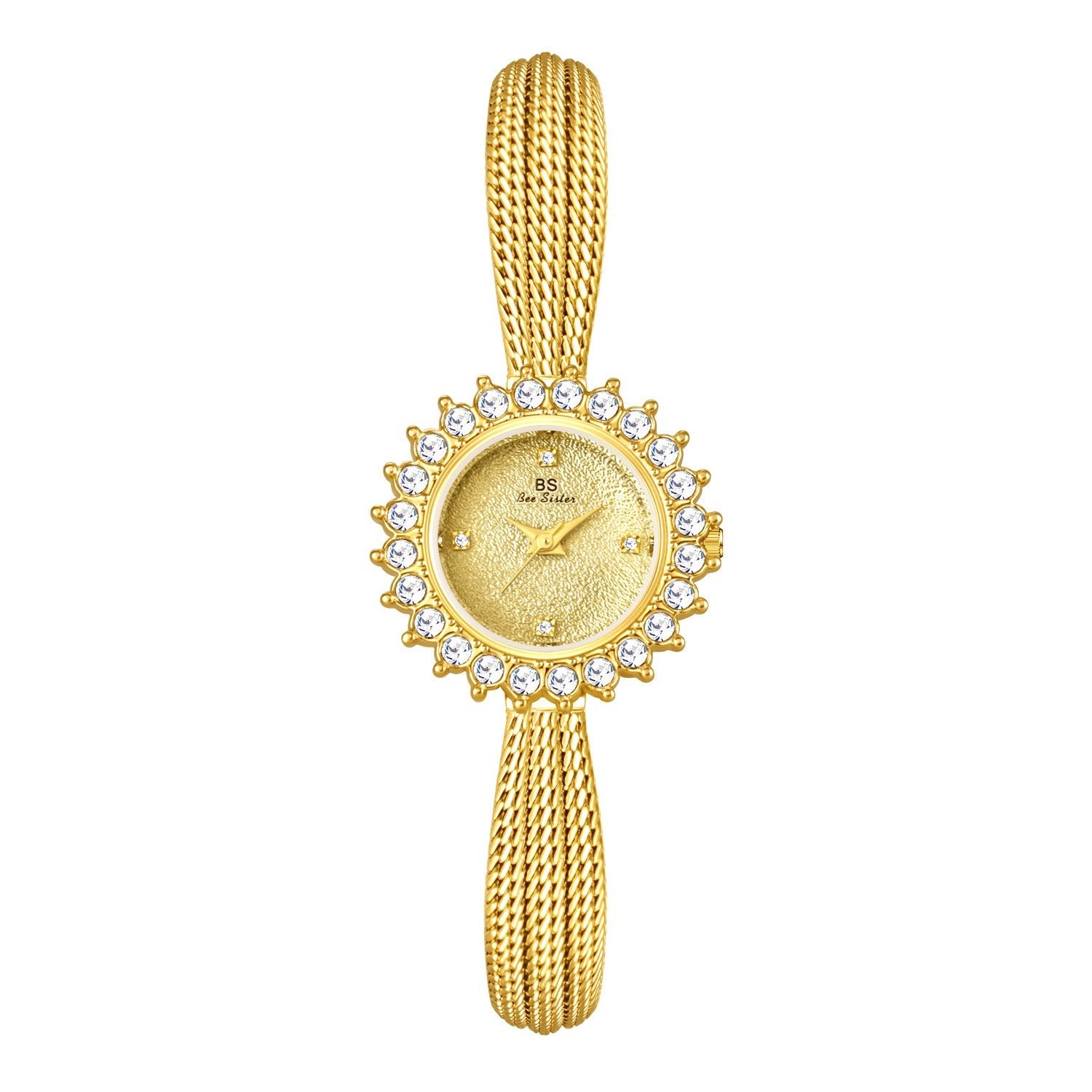 Sun - Patterned Gesang Flower Watch - Light Luxury – Minimal Elegance | The Simple Co – Women's Watches, minimalist style, quiet luxury aesthetic, modern essential – The Simple Co.