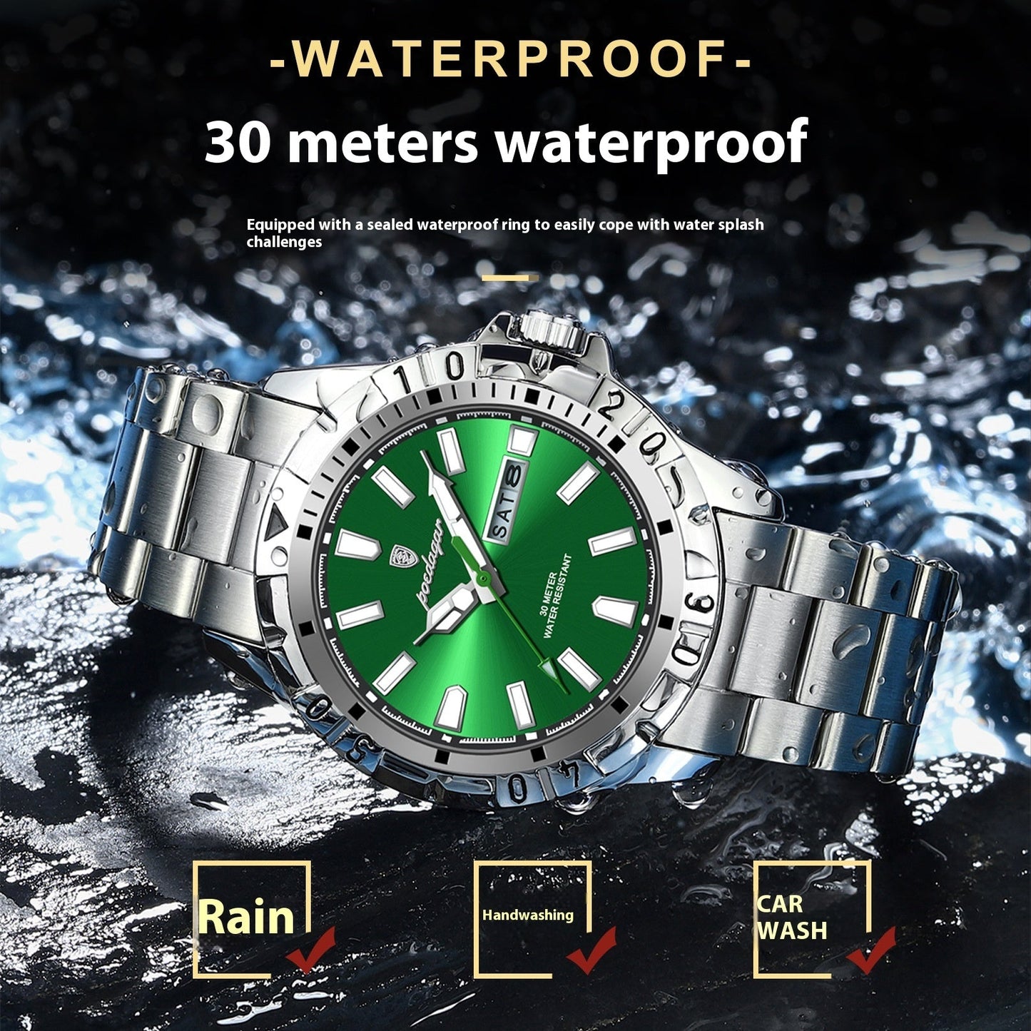 Swiss Brand Waterproof Fashion New Men's – Minimal Elegance | The Simple Co – Practical cottage, minimalist style, quiet luxury aesthetic, modern essential – The Simple Co.