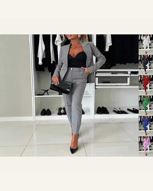 Tailored Two-Piece Blazer & Trouser Set