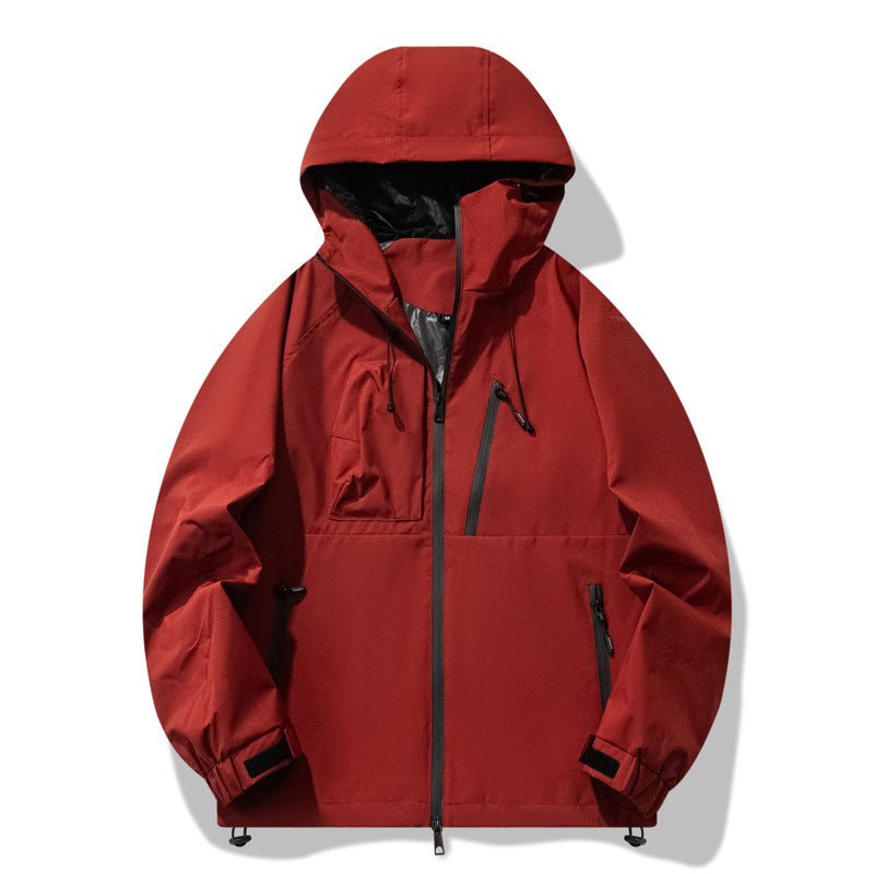 Three - proof Outdoor Windproof Waterproof Jacket – Minimal Elegance | The Simple Co – Practical cottage, minimalist style, quiet luxury aesthetic, modern essential – The Simple Co.