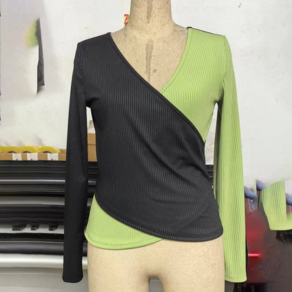 V - Neck Cross Front Sweater – Minimal Elegance | The Simple Co – Practical cottage, minimalist style, quiet luxury aesthetic, modern essential – The Simple Co.