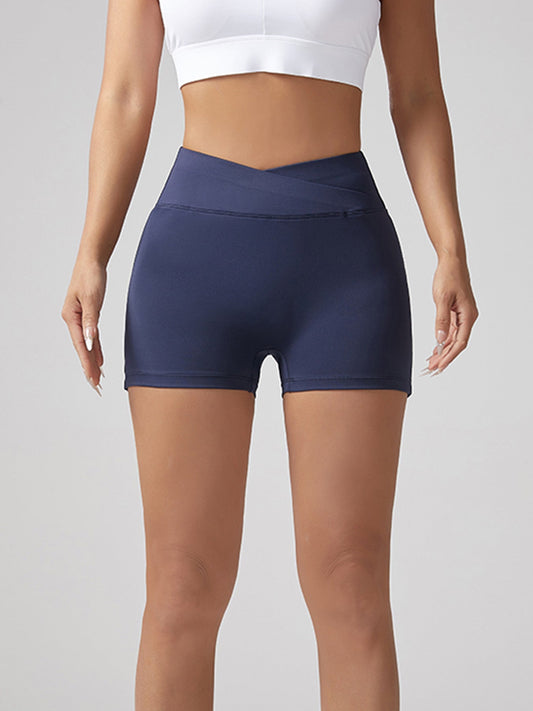 V-Waist Yoga Shorts with Pocket | The Simple Co. – Bottoms, minimalist style, quiet luxury aesthetic, modern essential – The Simple Co.
