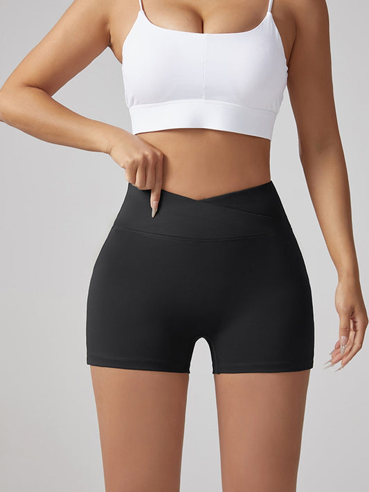 V-Waist Yoga Shorts with Pocket | The Simple Co. – Bottoms, minimalist style, quiet luxury aesthetic, modern essential – The Simple Co.