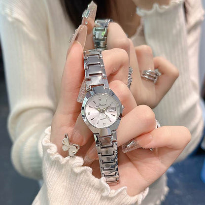 Versatile Waterproof Luminous Niche - Style Quartz Watch With Calendar – Minimal Elegance | The Simple Co – Practical cottage, minimalist style, quiet luxury aesthetic, modern essential – The Simple Co.