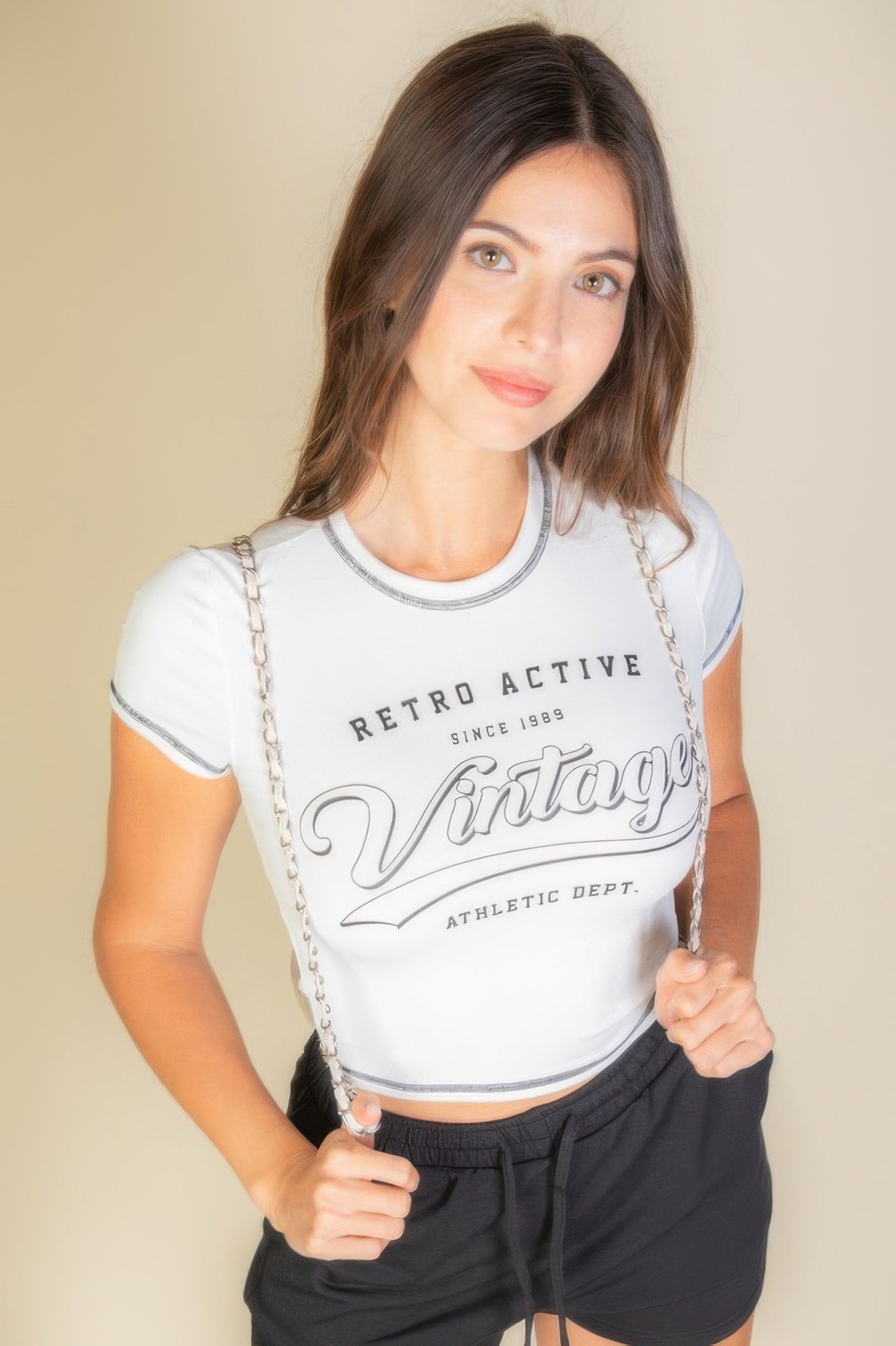 Vintage Cropped Graphic Tee – Tops, minimalist style, quiet luxury aesthetic, modern essential – The Simple Co.