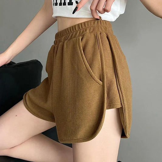 Waffle Shorts for Women | The Simple Co. – Bottoms, minimalist style, quiet luxury aesthetic, modern essential – The Simple Co.