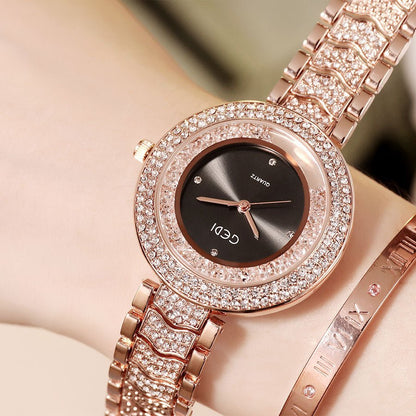 watch with diamond strap – Minimal Elegance | The Simple Co – Practical cottage, minimalist style, quiet luxury aesthetic, modern essential – The Simple Co.