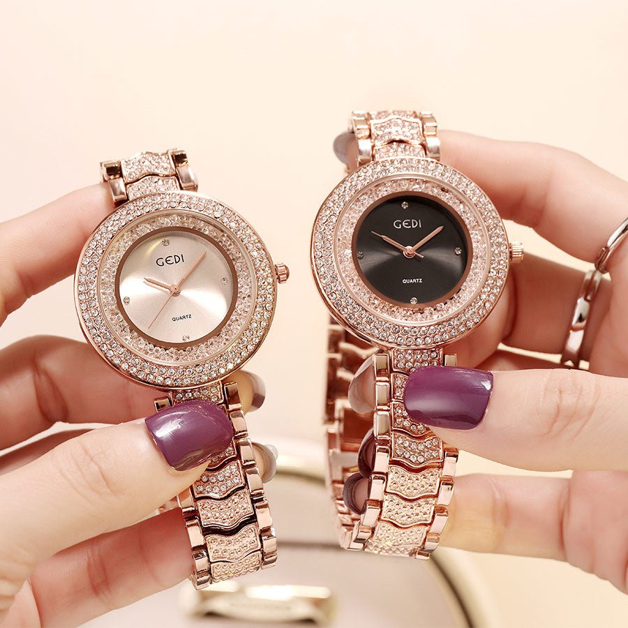 watch with diamond strap – Minimal Elegance | The Simple Co – Practical cottage, minimalist style, quiet luxury aesthetic, modern essential – The Simple Co.