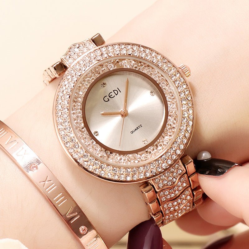 watch with diamond strap – Minimal Elegance | The Simple Co – Practical cottage, minimalist style, quiet luxury aesthetic, modern essential – The Simple Co.