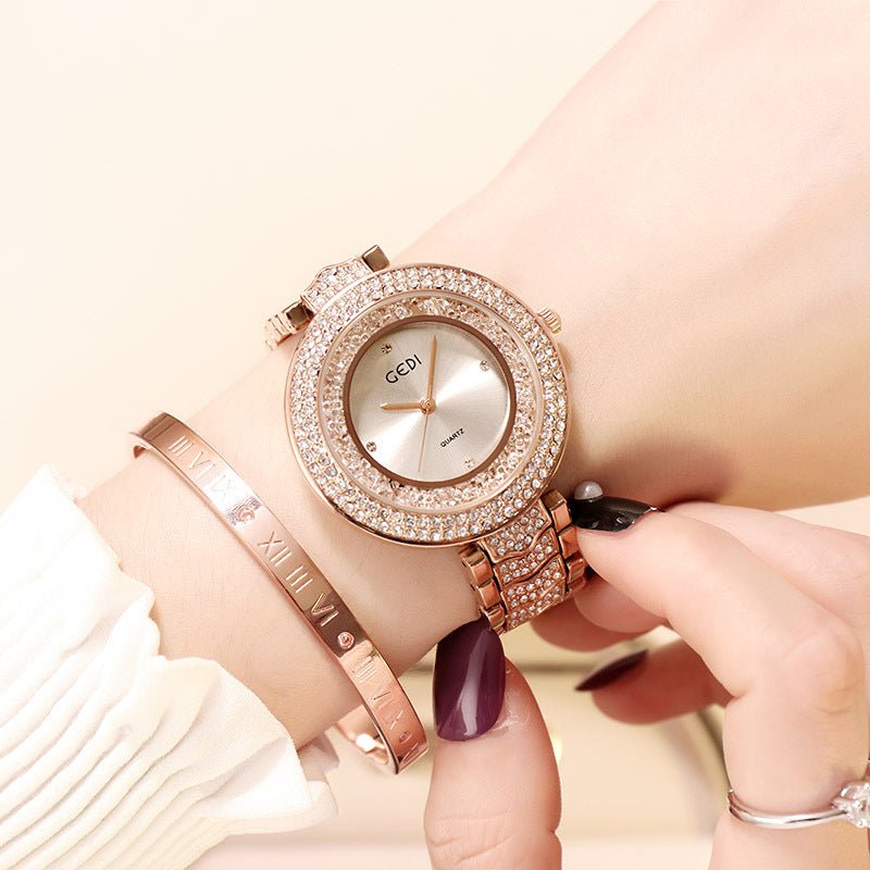 watch with diamond strap – Minimal Elegance | The Simple Co – Practical cottage, minimalist style, quiet luxury aesthetic, modern essential – The Simple Co.
