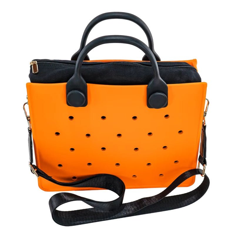 Waterproof EVA Handbag Punching Tote – Minimal Elegance | The Simple Co – Practical cottage, minimalist style, quiet luxury aesthetic, modern essential – The Simple Co.