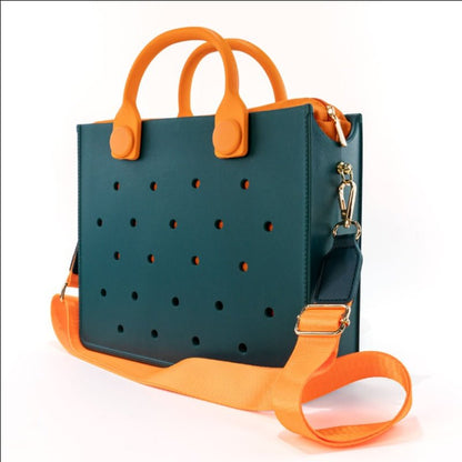 Waterproof EVA Handbag Punching Tote – Minimal Elegance | The Simple Co – Practical cottage, minimalist style, quiet luxury aesthetic, modern essential – The Simple Co.