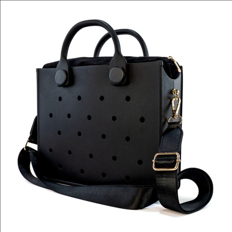 Waterproof EVA Handbag Punching Tote – Minimal Elegance | The Simple Co – Practical cottage, minimalist style, quiet luxury aesthetic, modern essential – The Simple Co.