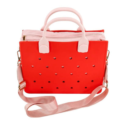 Waterproof EVA Handbag Punching Tote – Minimal Elegance | The Simple Co – Practical cottage, minimalist style, quiet luxury aesthetic, modern essential – The Simple Co.